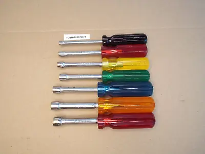 Vintage USA Made 7 Piece SAE Nut Driver Lot - Nice & Light Use ! • $19.92