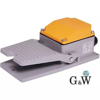 Heavy Duty Foot Switch Momentary Hands Free AC 15A SPDT NO NC Aluminum Body • $23.94