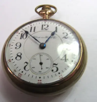 Antique Hampden Watch Co 21 Jewels Open Face Mans Pocket Watch Duber / Canton O* • $124.95