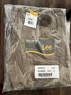Lee Regular Fit Straight Leg Jeans Tarmac 32x30 Sealed In Bag Never Worn • $8