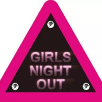 Bachelorette / Hens Night Party Supplies Pink Triangle Girls Night Out Badge • $6.95