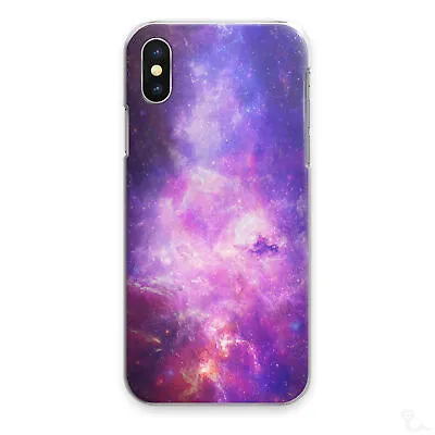 $16.94 • Buy Galaxy Stars Print Phone Case Pink Purple Hard Cover For Apple Samsung Huawei