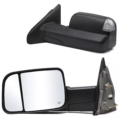 Pair Towing Mirrors For 2004 Dodge Ram 1500/2500/3500 Power Heated LED Signal • $209.52