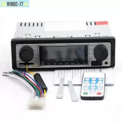 MP3 Player FM Vintage Car Radio Stereo Modern Bluetooth AUX SD Host With Remote • $33.19