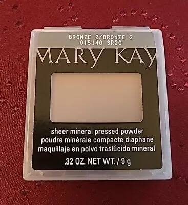 Bronze 2 MARY KAY PRESSED POWDER SHEER MINERAL  ~ .32 Oz~ 015140 *NEW* • $12.95