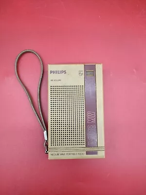 Vintage Philips MW Pocket Radio MW D-1018 Mw Working • $19.34