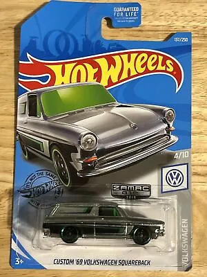 2019 Hot Wheels Volkswagen 4/10 Custom ‘69 Volkswagen Squareback #137 - Zamac • $4.20