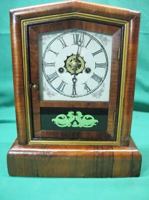 Antique E.N. Welch 30 Hour Mantle Gong Strike Clock Serviced And Guaranteed • $174.95