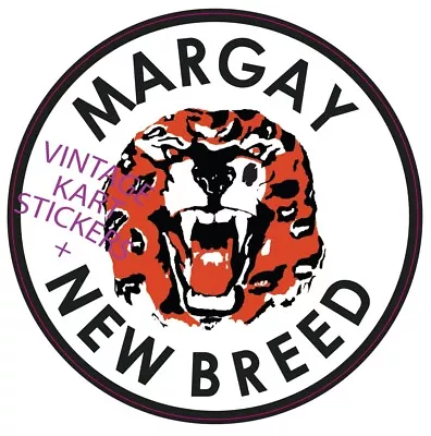 Vintage Go Kart Margay New Breed Stickers Decal New Reproduction • $16