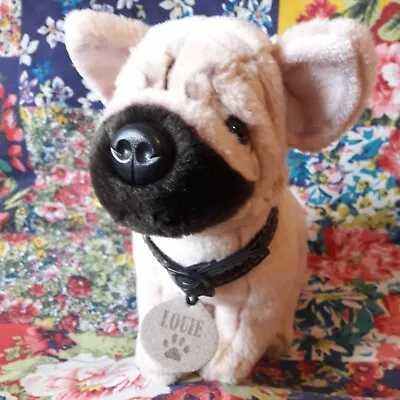 Keel Toys 10  Louie French Bulldog Beige Puppy Dog Soft Toy Plush Animal • £15