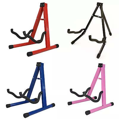£6.85 • Buy Guitar Stand Folding Metal Music Electric Acoustic Free Standing Frame Stand