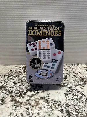 Mexican Train Dominoes Double 12 Color Dot Family Game NEW FACTORY SEALED • $34.99