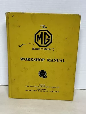 Vtg The MG Series MGA & 1600 Workshop Manual Book AKD600 By M.G. Distributor HB • $63