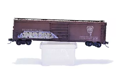 N Scale Weathered Boxcar With Graffiti • $18.95