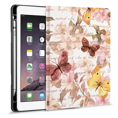 $24.99 • Buy Butterfly Folio Case Cover Pencil Holder For Ipad Air Pro 10.2 10.5 11 12.9