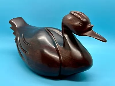 Vintage Heavy Ironwood Carved Duck – Over 4 Pounds! – Beautiful! • $64.97