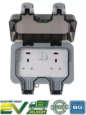 £13.20 • Buy BG Nexus WP22 Twin DP Switched Double Socket Outdoor Weatherproof 13Amp IP66