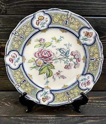 Antique Charles Meigh & Sons C.M.&S. Grosvenor Poppy China 10 1/2” Dinner Plate • $30