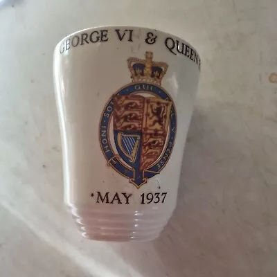 King George VI Queen  Elizabeth Coronation Souvenir Cup  • £10