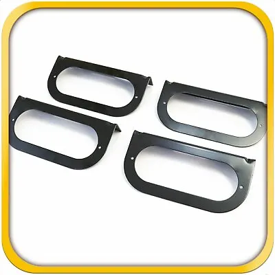 4 Mounting Brackets For 6  Oval Light Powder Coated Steel Black Trailer RV 4 Pcs • $21.54