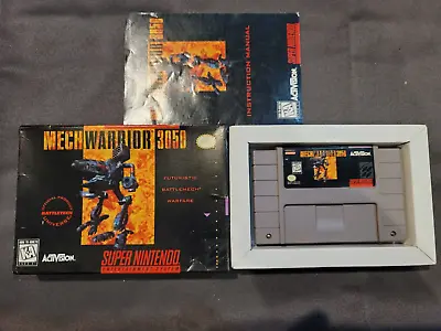 MechWarrior 3050 For Super Nintendo SNES Complete Box Great Shape CIB • $81.99