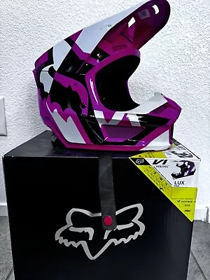 Fox Racing V1 Lux Helmet Pink Size Large Youth • $120