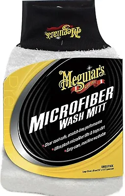 Meguiars New X3002  Microfiber Wash Mitt – Super-Thick Reusable Wash • $8.90