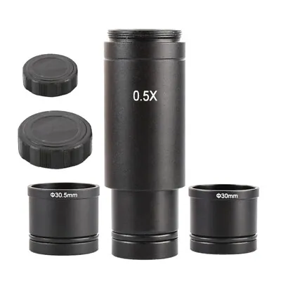 Monocular Len-Adapter 0.5X Adapter Tube For CCD Video Microscope Camera Zoom-Len • £20.17