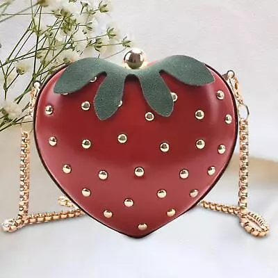 Girls Strawberry Purse Evening Bag Fashion Handbag For Ladies Female Events • $27.67