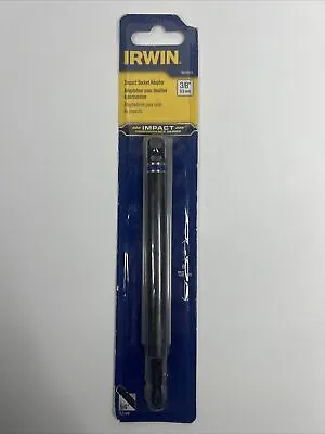 IRWIN 1899890 6  X 3/8  Impact Socket Adapter 1/4 Quick Change Shank Fast Ship • $10.99