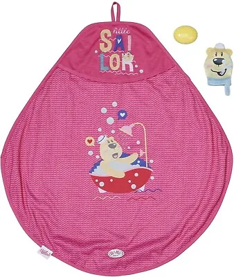 Baby Born Bath Hooded Towel Set Children's Toy Doll Girls Clothing Clothes • £20.99