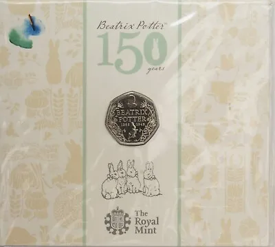 2016 50p - Beatrix Potter Ann Fifty Pence -brilliant Uncirculated -bu -coin Pack • £12.99