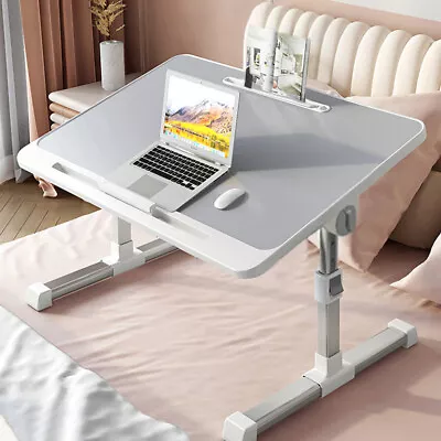 Folding Angle Laptop Bed Table Sofa Breakfast Tray Portable Computer Desk Stand • £21.94