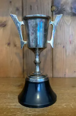 NOT ENGRAVED Vintage Silver Plate Trophy Loving Cup Trophies Trophy • $37.32