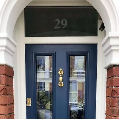 £3.50 • Buy Etched Glass Style House Number Sticker For Door Window Fanlight Decal (02)