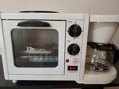 Americana Maxi-Matic Elite 3-n-1 Breakfast Station Toaster Oven Coffee Maker. • $49.99
