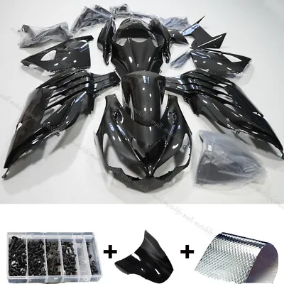 Carbon Fiber Fairing Kit W/ Bolts Set For Kawasaki Ninja ZX14R 2012-2023 ZX1400 • $659.99
