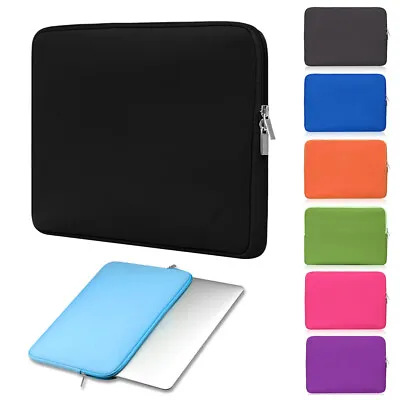 Sleeve Case Cover Laptop Bag For MacBook Air Pro Lenovo HP Dell Asus 11-17 Inch~ • £5.91