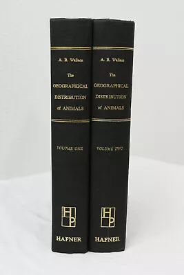 The Geographical Distribution Of Animals By Alfred Russel Wallace (1962 HC Set) • $199.99