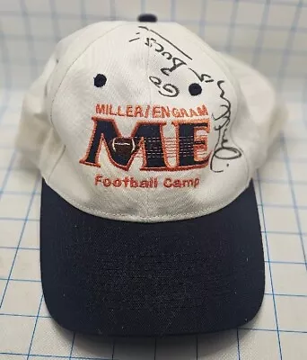 Baseball Hat Embroidered 6 Pannel Adjustable Miller Engram Football Camp Signed  • $9.99