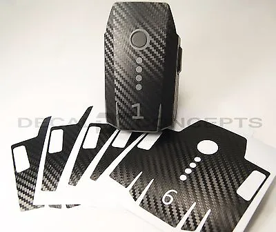 DJI Mavic Carbon Fiber Battery 1-6 Skin Stickers Graphic Wrap Decal 1 2 3 Pro • $11.99