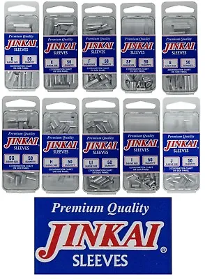 $14.95 • Buy Jinkai Aluminum Crimp Sleeves Leader Crimps Saltwater Crimps Crimper Choose Size