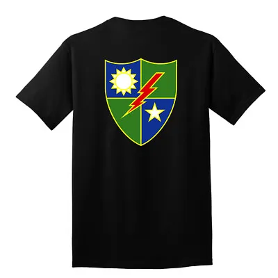 U.S. Military 75th Rangers Regiment WWII War Veteran Black/White T-Shirt Vietnam • $18.89