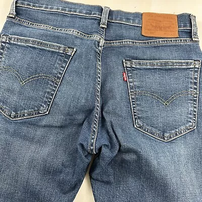 Levi's Lot 502 Premium Blue Jeans Men 32x29 Regular Taper Stretch Denim Big E • $29.99