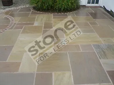 Indian Sandstone Natural Cut Autumn Green/raj Green Sample & Sqm Packs • £3.50