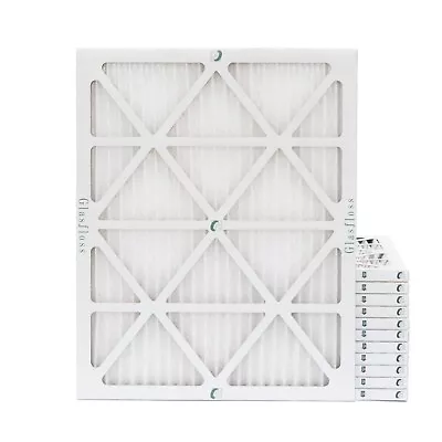 20x25x1 MERV 10 Pleated Air Filters. 12 PACK. Actual Size: 19-1/2 X 24-1/2 X 7/8 • $65.99