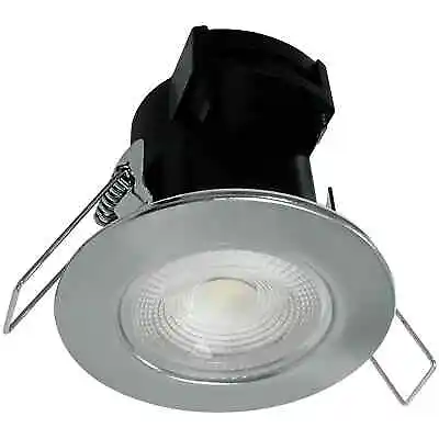 Eterna 5W LED Downlight - 450/500lm 4000K Satin Nickel Dimmable - IP65 • £4.76