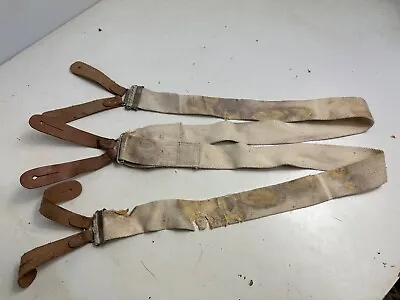 Original WW2 British Army / RAF Trouser Suspenders - Well Worn Example • $7.58