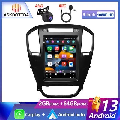 9.7  Android 13 For Vauxhall Insignia 2009-2013 Car Radio Carplay Stereo GPS 64G • £169.99