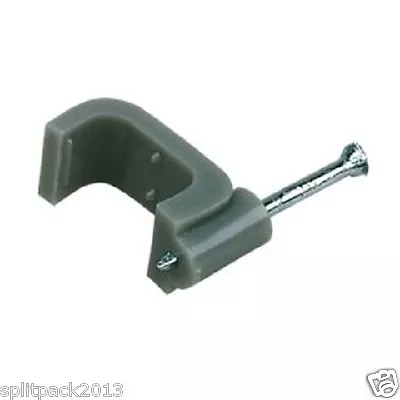 £2.22 • Buy Twin And Earth Cable Clips 1mm, 1.5mm, 2.5mm, 6mm, 10mm. FREE P+P. Grey.
